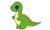 Hur man ritar en söt dinosaurie
