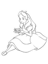 Alice dricker te