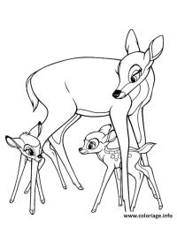 Bambi med sin mamma och Faline