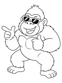 Gorilla med solglasögon