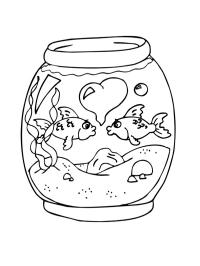 Guldfiskar i en skål