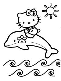 Hello Kitty på en delfin