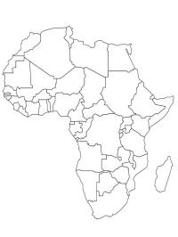 Karta över Afrika