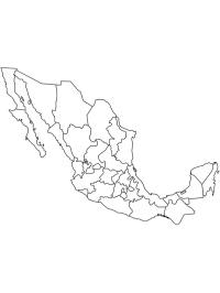 Karta Mexiko