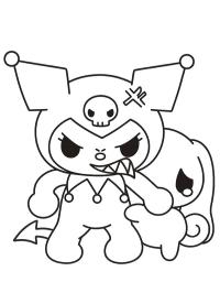 Kuromi skyddar Cinnamoroll