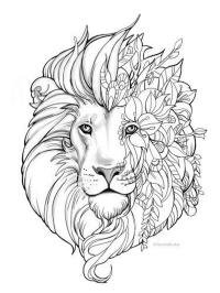 Lejon Mandala tattuering
