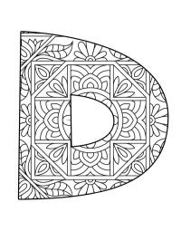 Bokstav D Mandala