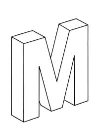 Bokstav M 3D