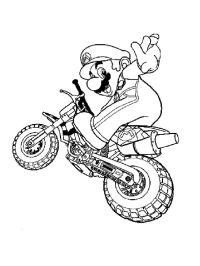 Mario på motorcykeln
