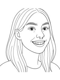 Flicka med näspiercing