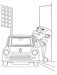 Mr. Bean vid minibilen