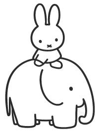 Miffy på elefanten