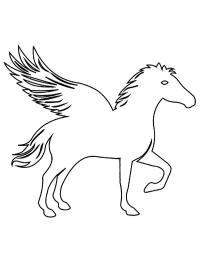 Häst med vingar (Pegasus)