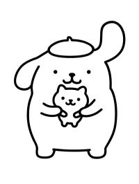 Pompompurin och Muffin