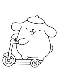 Pompompurin p&aring; sparkcykel