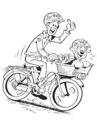 Samson och Gert cyklar