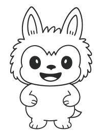 Söt Labubu