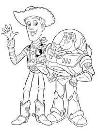 Woody och Buzz Lightyear