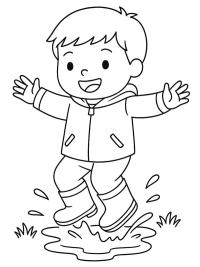 Hoppa i en vattenp&ouml;l