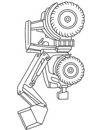 Traktor med frontlastare