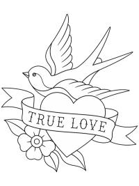 True love-tatuering