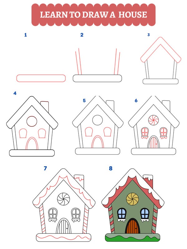 Hur man ritar ett hus