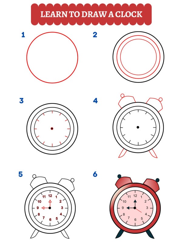 Hur man ritar en klocka