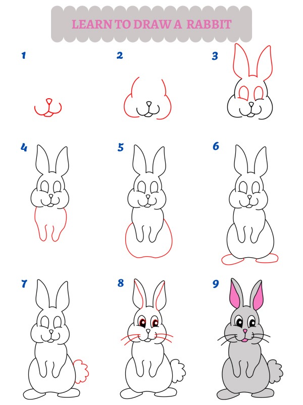 Hur ritar man en kanin?