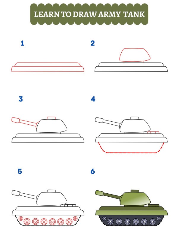 Hur man ritar en armétank