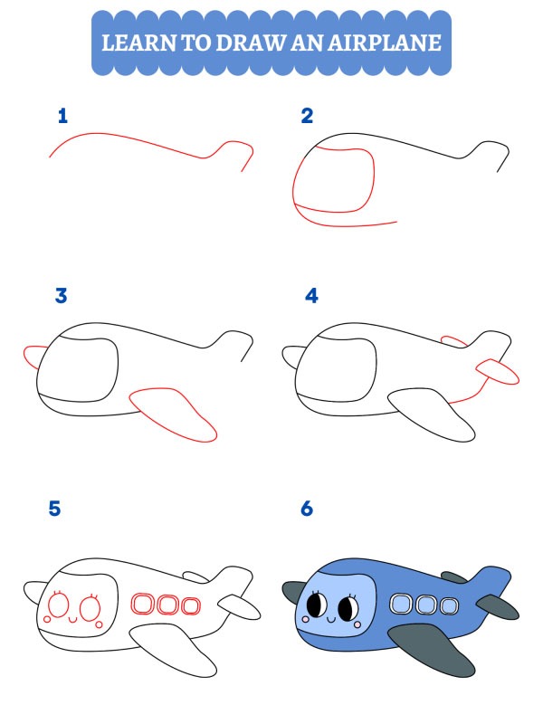 Hur man ritar ett flygplan