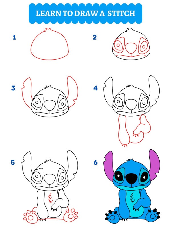 Hur man ritar Stitch