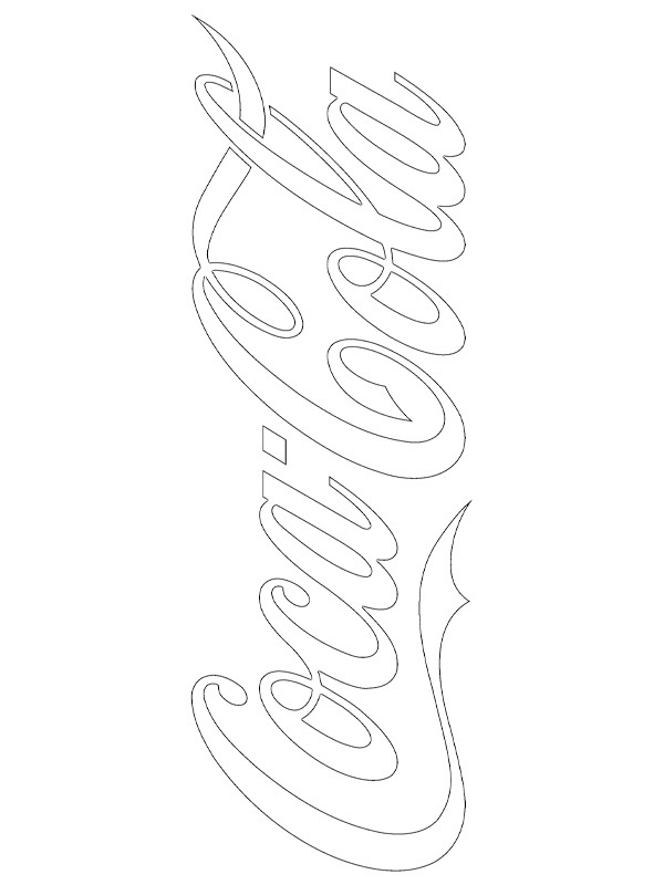 Coca Cola logga Målarbild