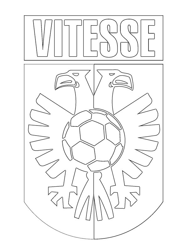 SBV Vitesse Arnhem Målarbild SBV Vitesse Arnhem Målarbild