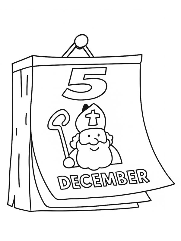 5 december-kalender Målarbild