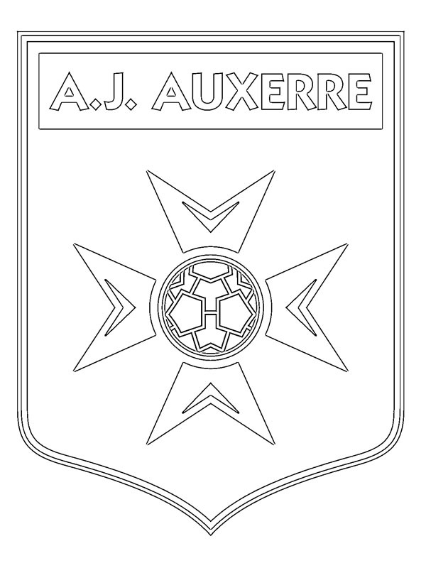 AJ Auxerre Målarbild
