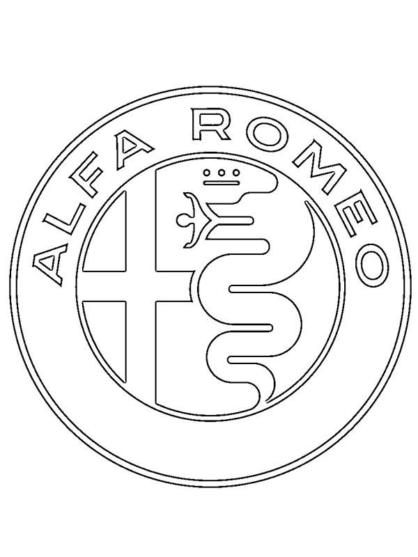 Alfa Romeo logga Målarbild