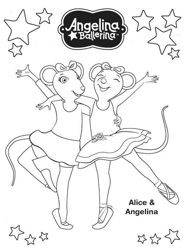 Alice och Angelina Målarbild Alice och Angelina Målarbild