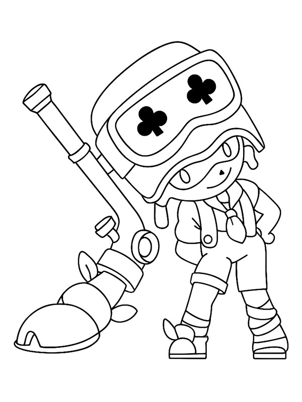 Alli Brawl Stars Målarbild Alli Brawl Stars Målarbild