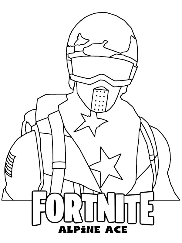 Alpin ace Fortnite Målarbild Alpin ace Fortnite Målarbild