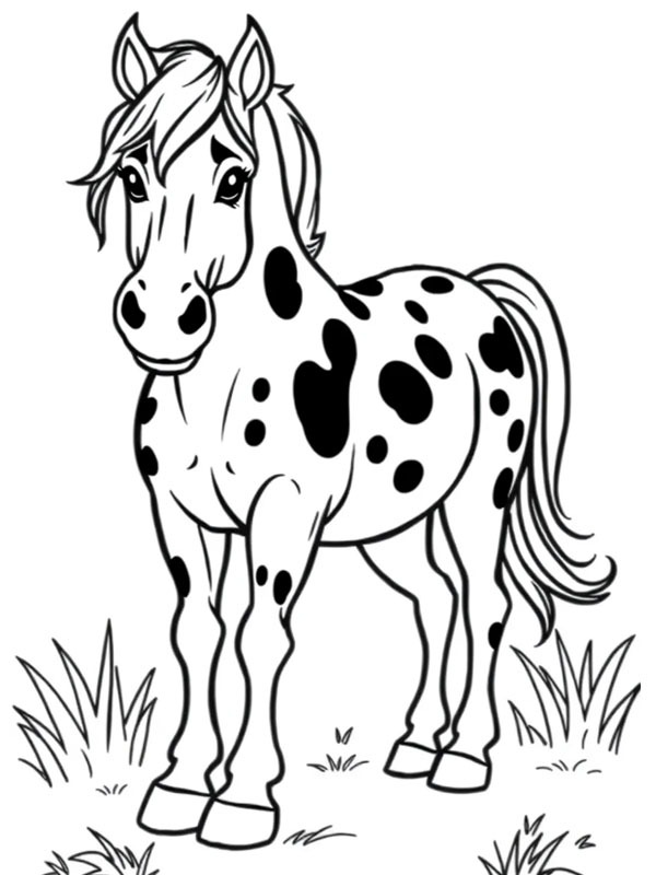 Appaloosa häst Målarbild Appaloosa häst Målarbild