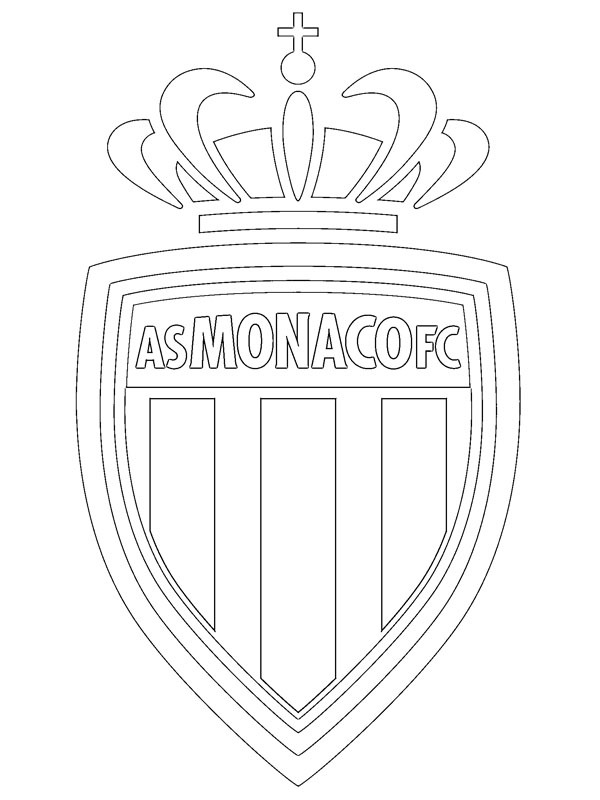 AS Monaco FC Målarbild