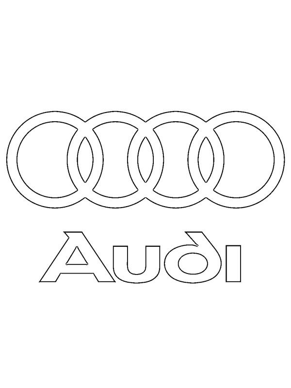Audi logga Målarbild