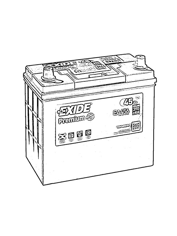 Bilbatteri Målarbild Bilbatteri Målarbild