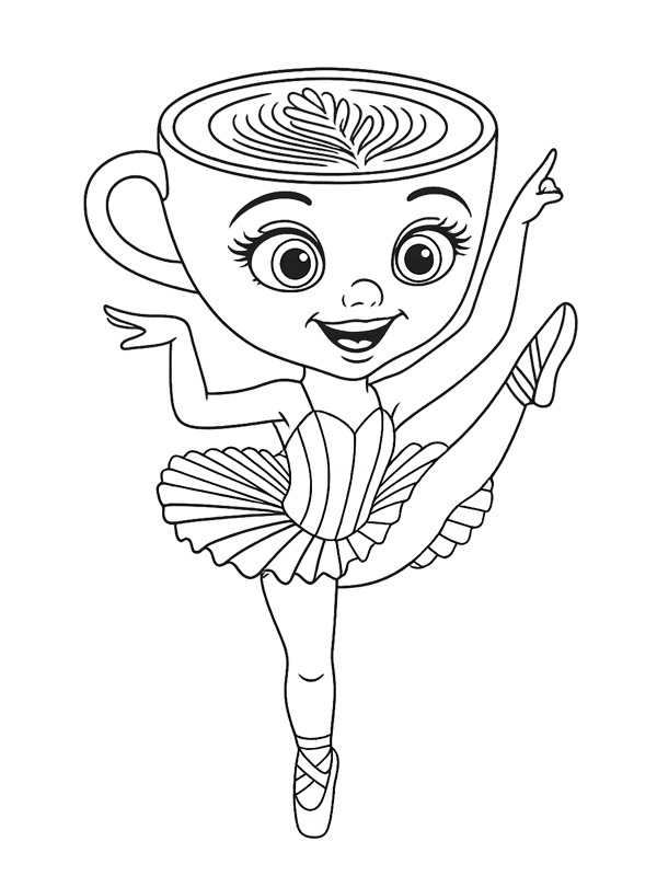 Ballerina Cappuccina dansar Målarbild Ballerina Cappuccina dansar Målarbild
