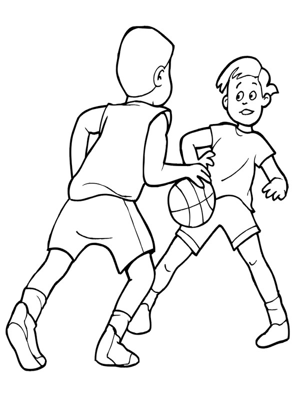 Basketspelare Målarbild Basketspelare Målarbild