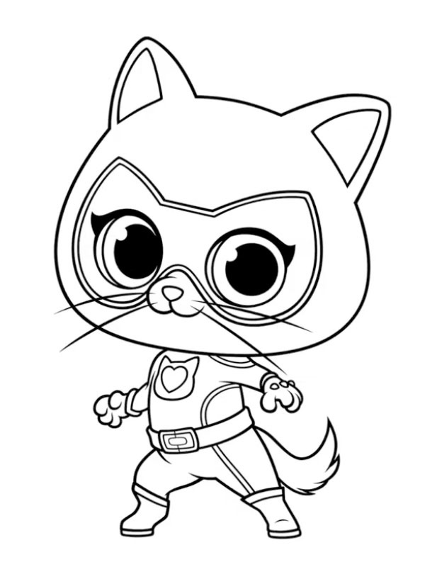 Bitsy (Superkattungar) Målarbild Bitsy (Superkattungar) Målarbild