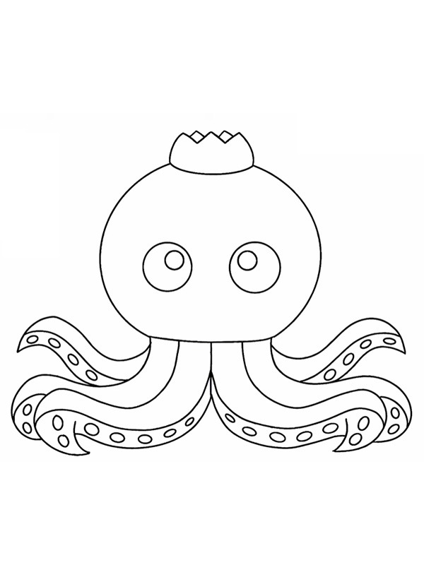 Blueberrinni Octopussini Målarbild Blueberrinni Octopussini Målarbild