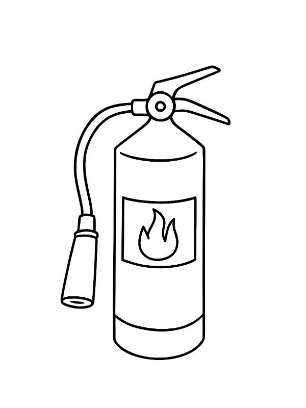 Brandsläckare Målarbild Brandsläckare Målarbild
