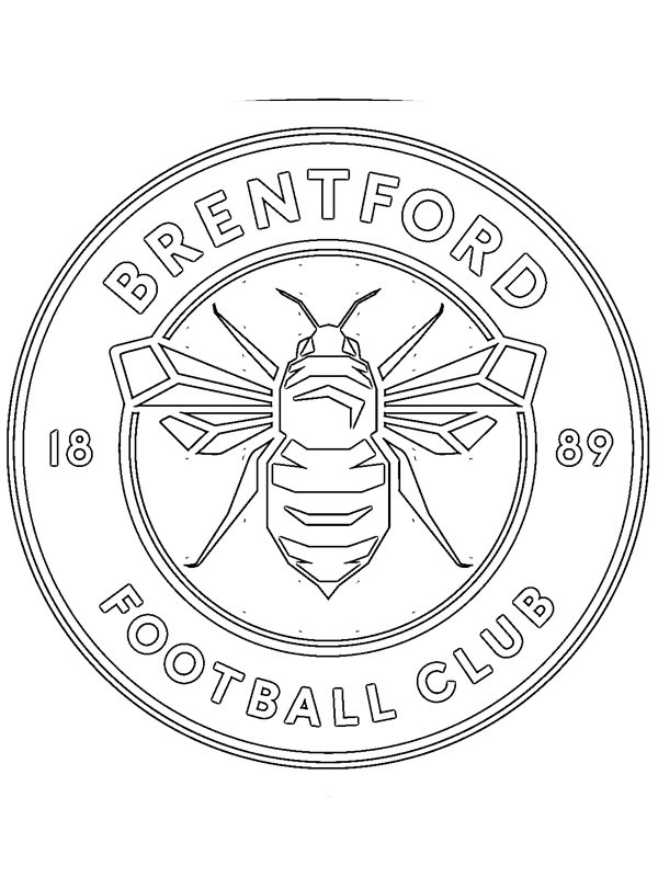 Brentford FC Målarbild Brentford FC Målarbild