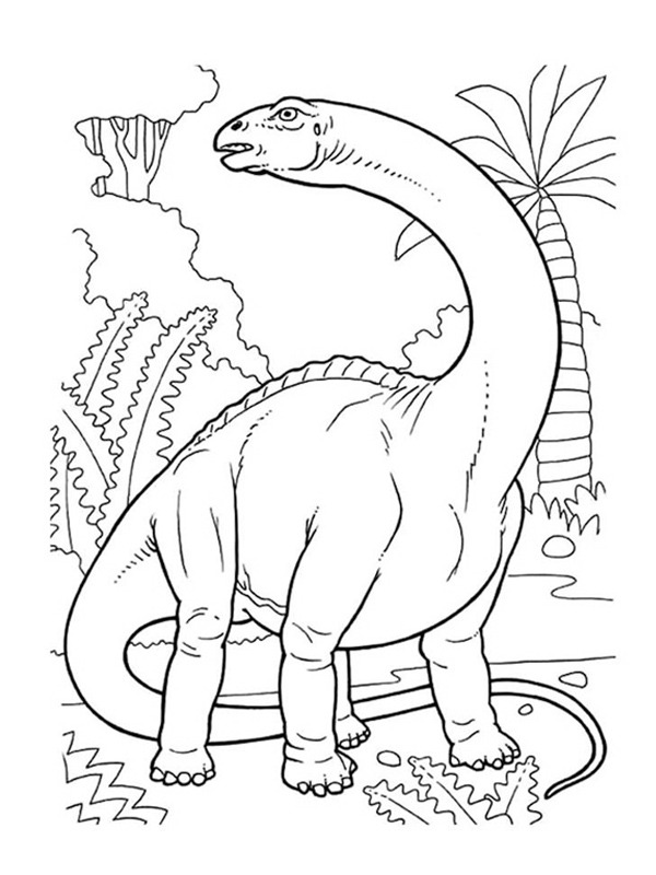 Brontosaurus Målarbild